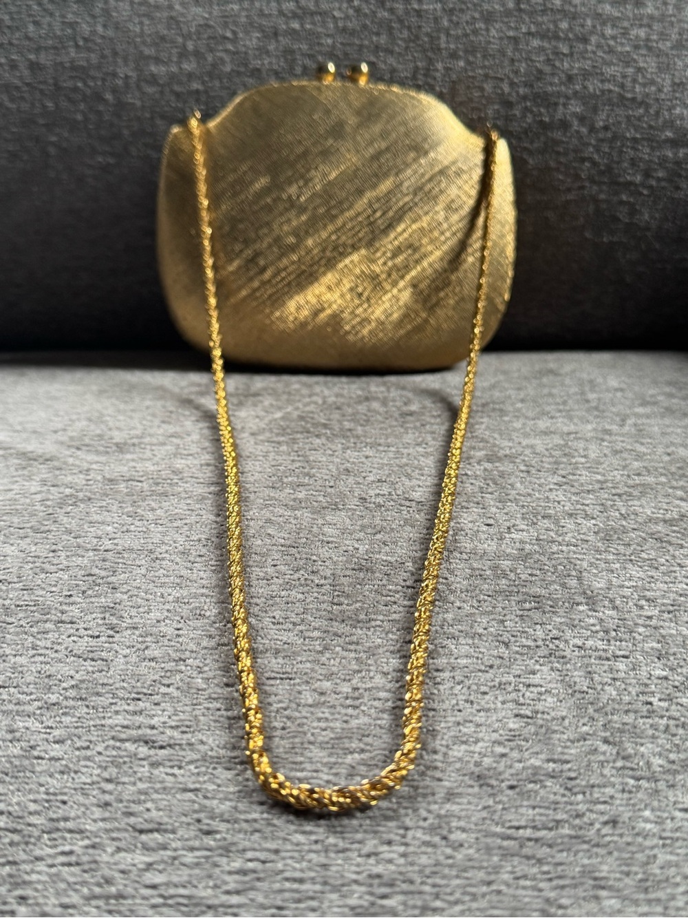 Magid Handmade in Italy Gold Evening Purse - Picture 2 of 8